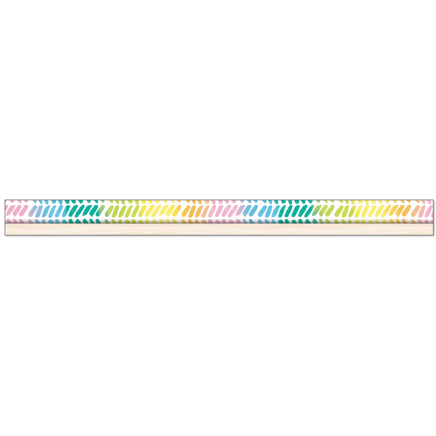 Creatively Inspired Watercolor Chevron Straight Borders, 36 Feet
