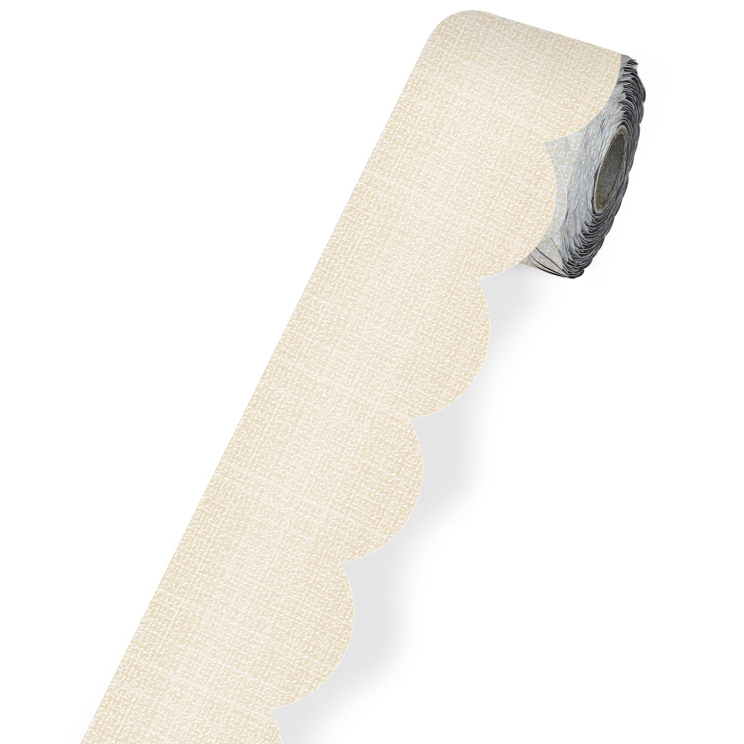 Linen Rolled Scalloped Borders