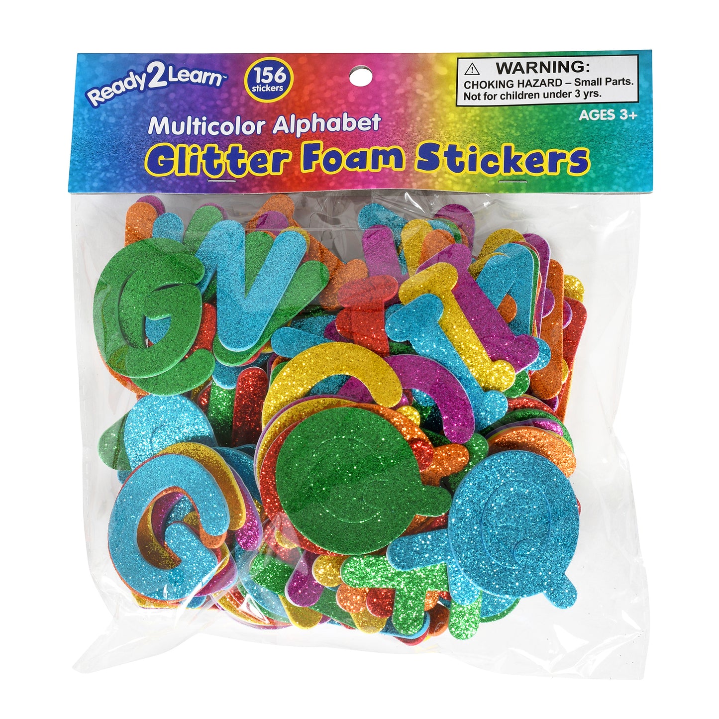 Glitter Foam Sticker Alphabet Multi