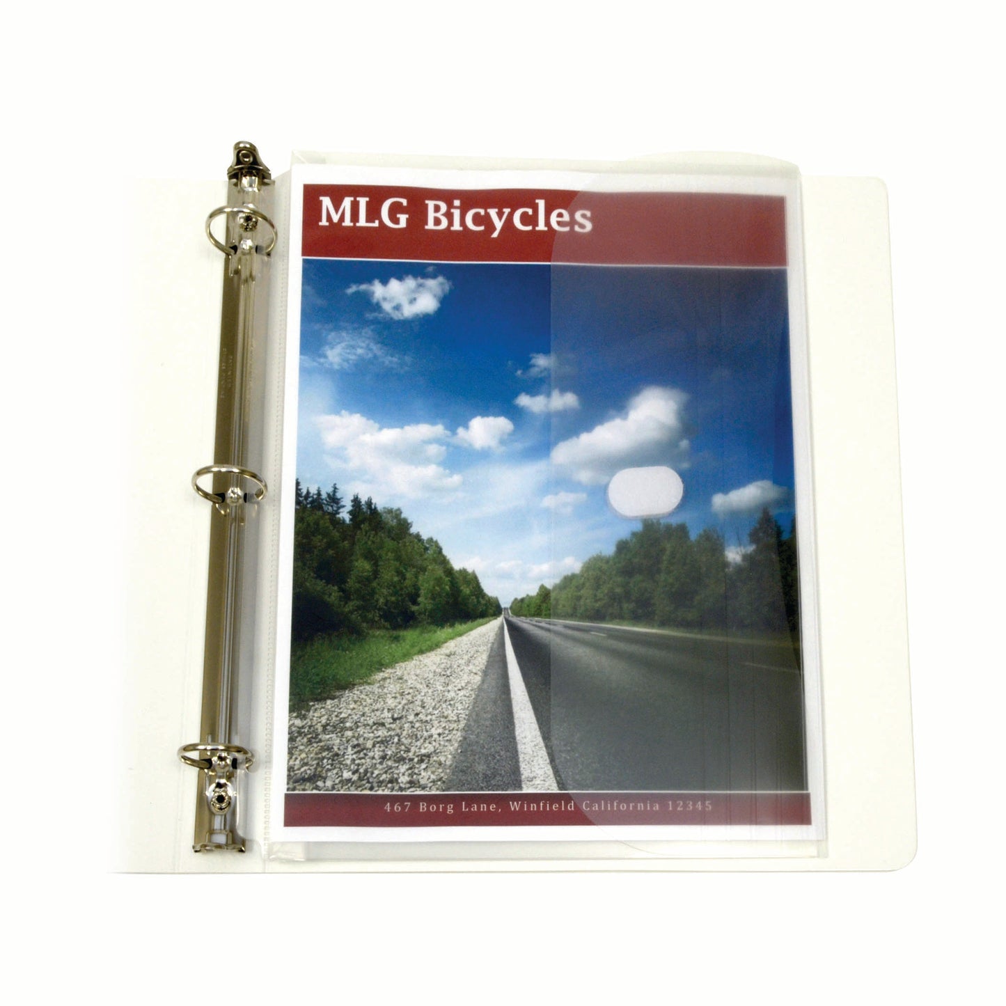 Binder Pocket, Side Loading, Clear, Pack of 5