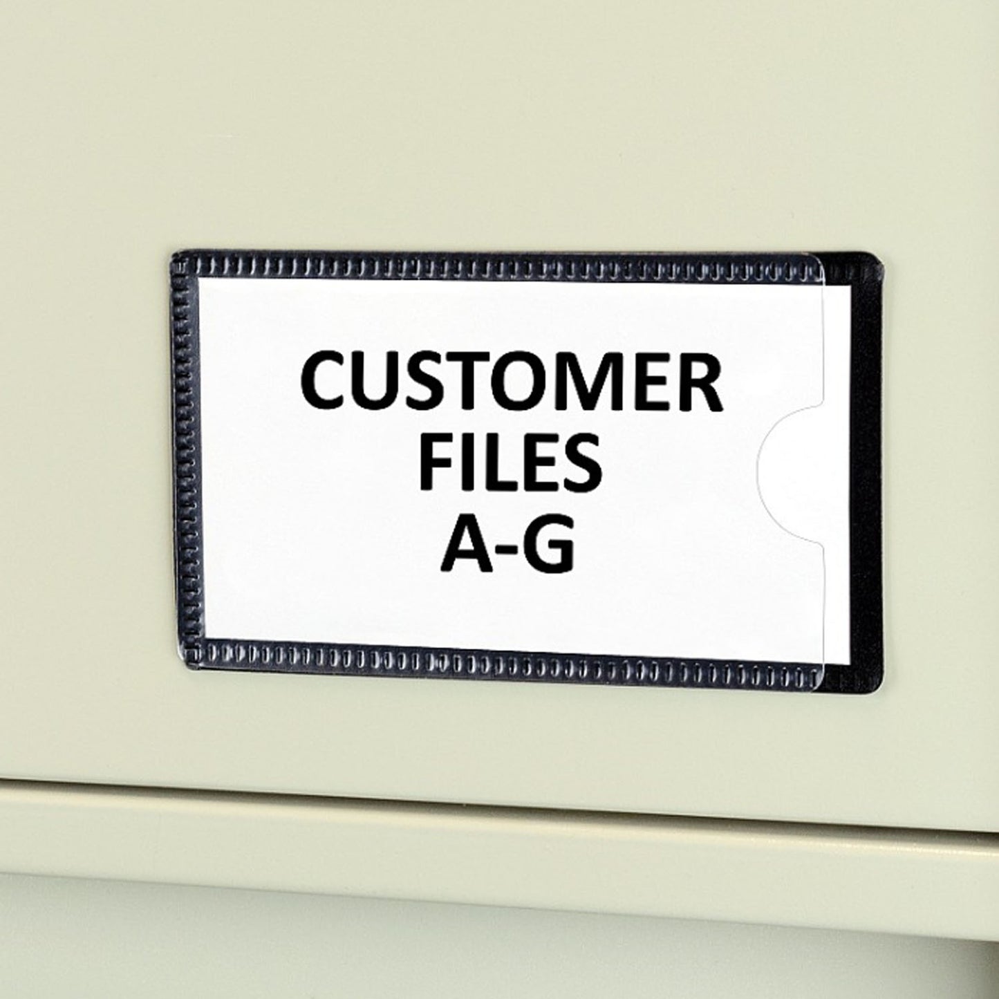 Slap 'N Go Magnetic Holders, Side Load, 4-1/4 x 2-1/2, Black, Pack of 10