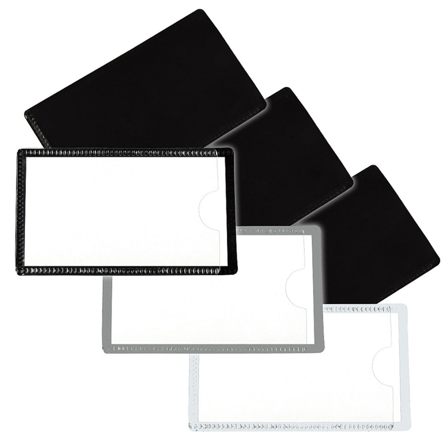 Slap 'N Go Magnetic Holders, Side Load, 4-1/4 x 2-1/2, White, Pack 10