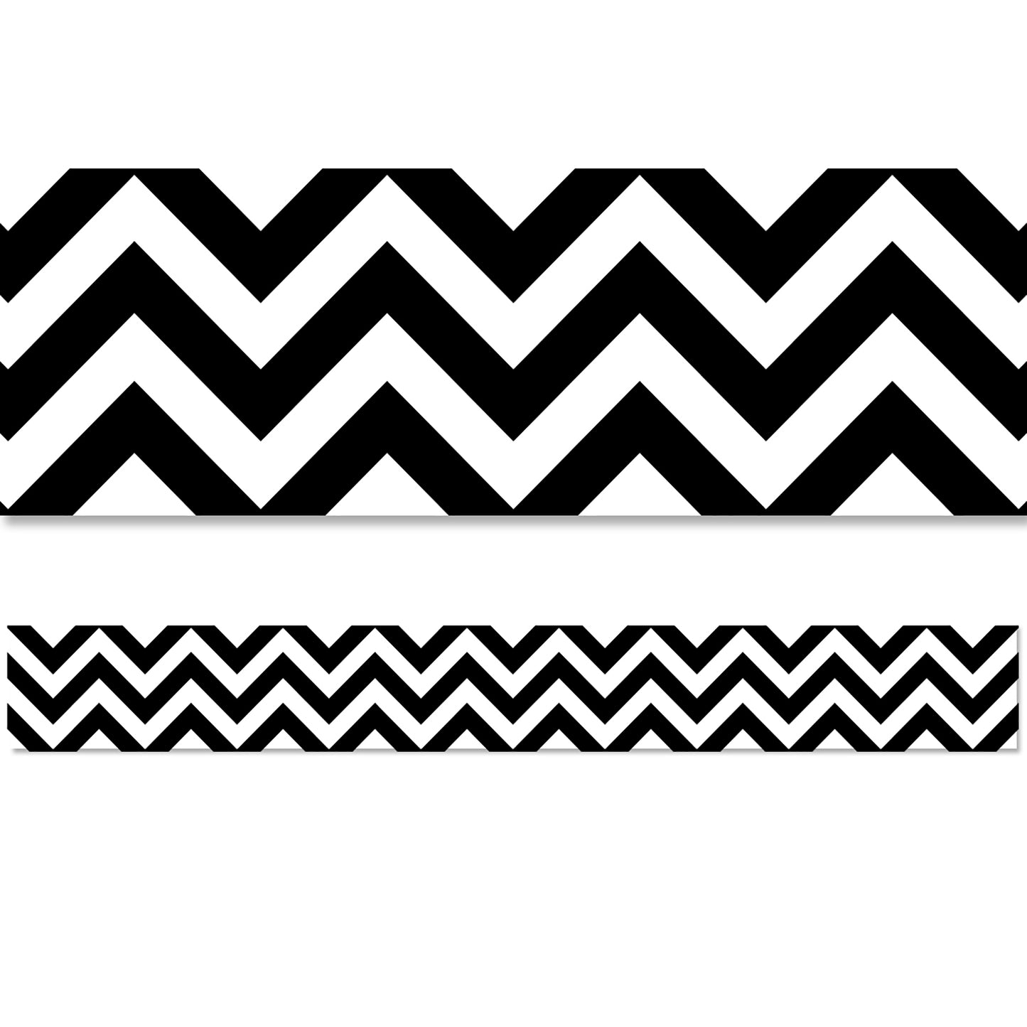 Black Chevron EZ Border, 48 Feet
