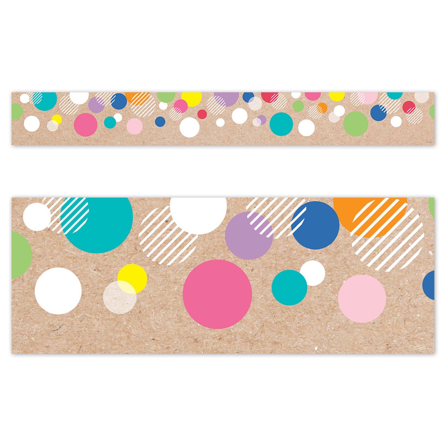 Krafty Pop Colorful Kraft Bubbles EZ Border, 48 Feet