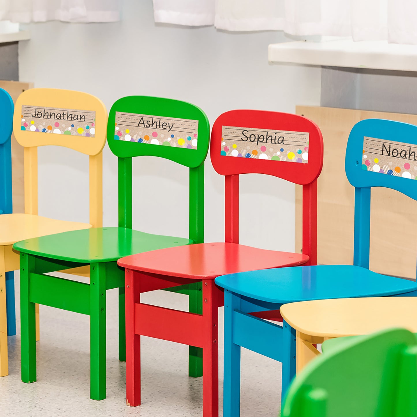 Colorful Kraft Bubbles Name Plates Krafty Pop