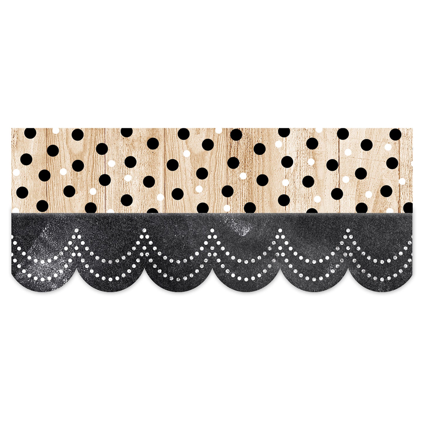 Polka Dots On Wood Cd Ez Border