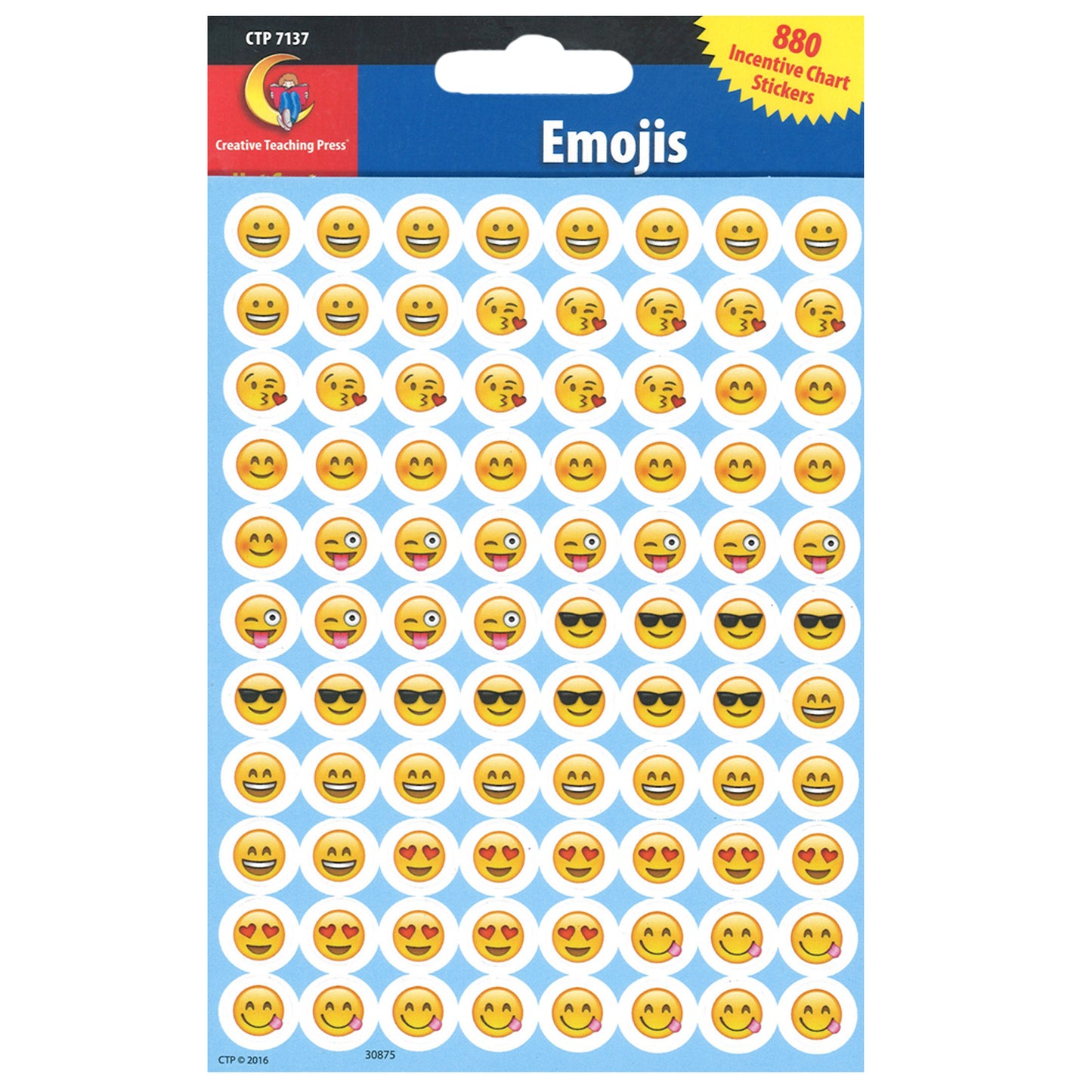 Emoji Fun Hot Spot Stickers, Pack of 880
