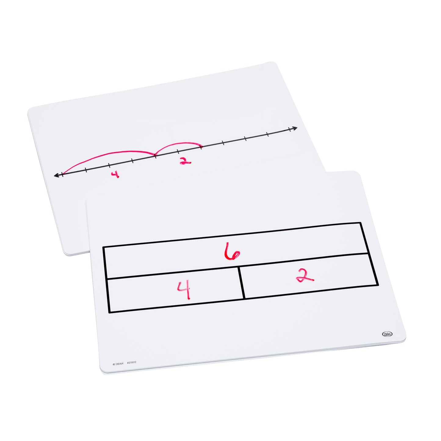 Write-On/Wipe-Off Part-Part-Whole/Number Line Mats, Pack of 10