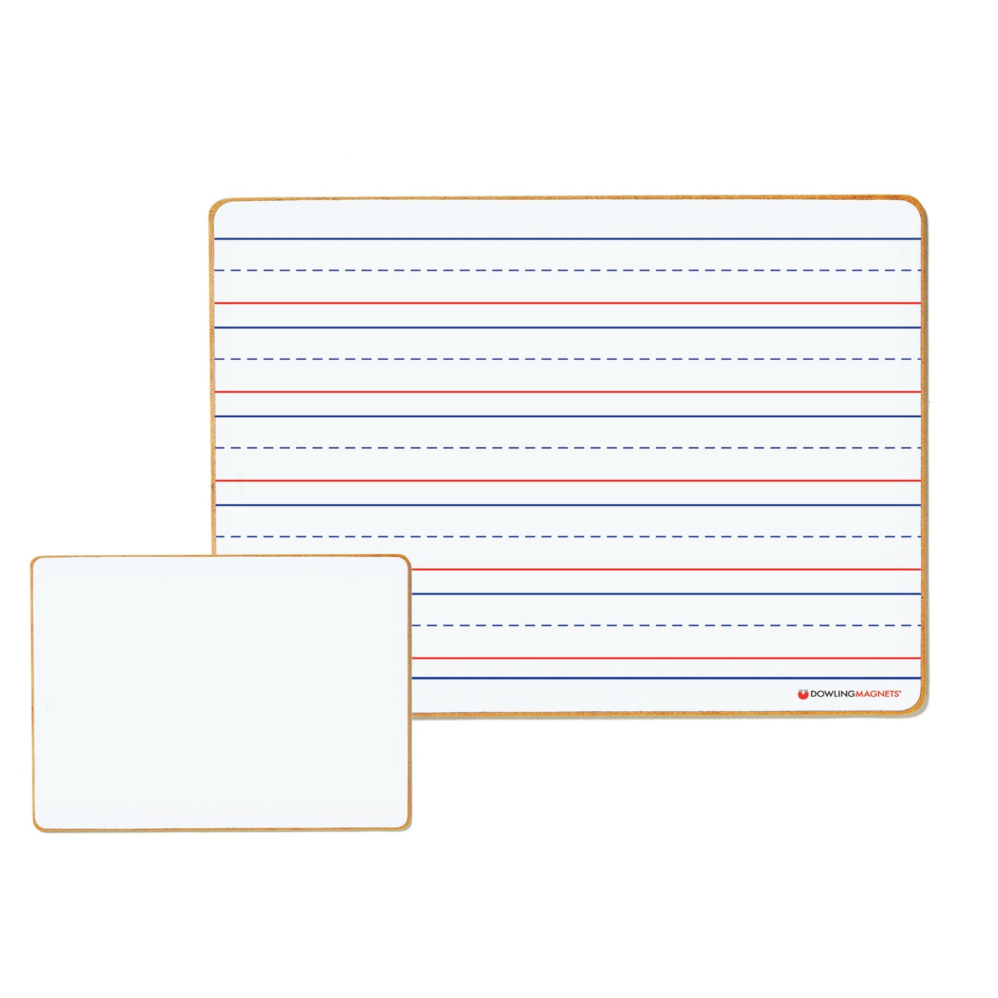 Double-sided Magnetic Dry-Erase Lined/Blank Board