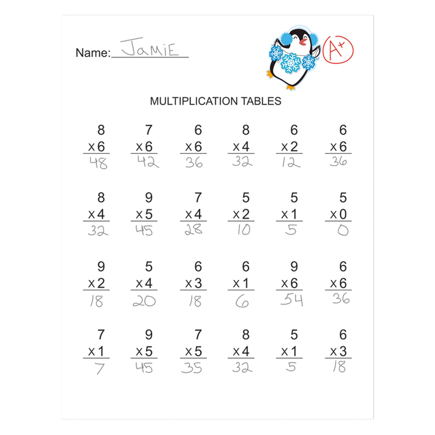 Winter Penguin Giant Stickers, Pack of 36