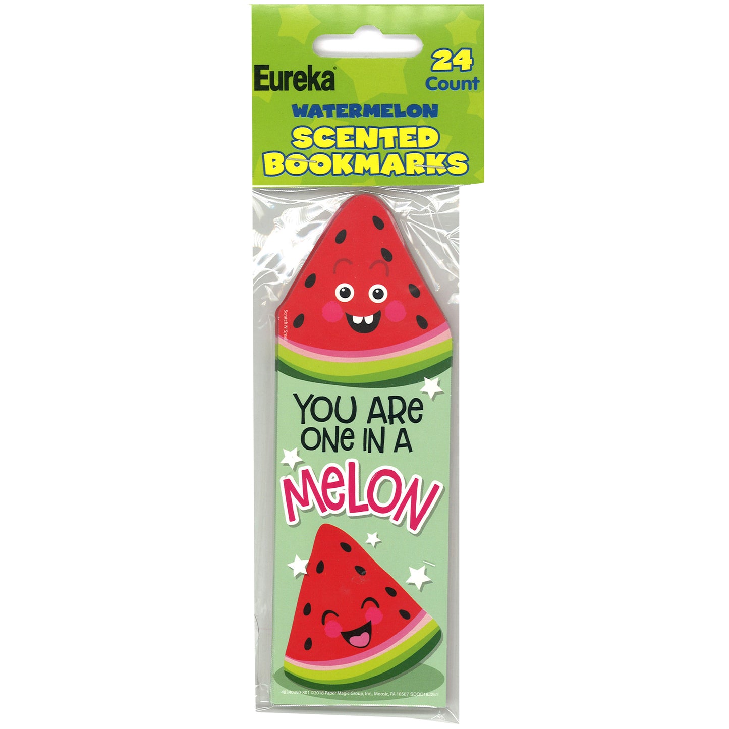 Watermelon Scented Bookmarks, Pack of 24