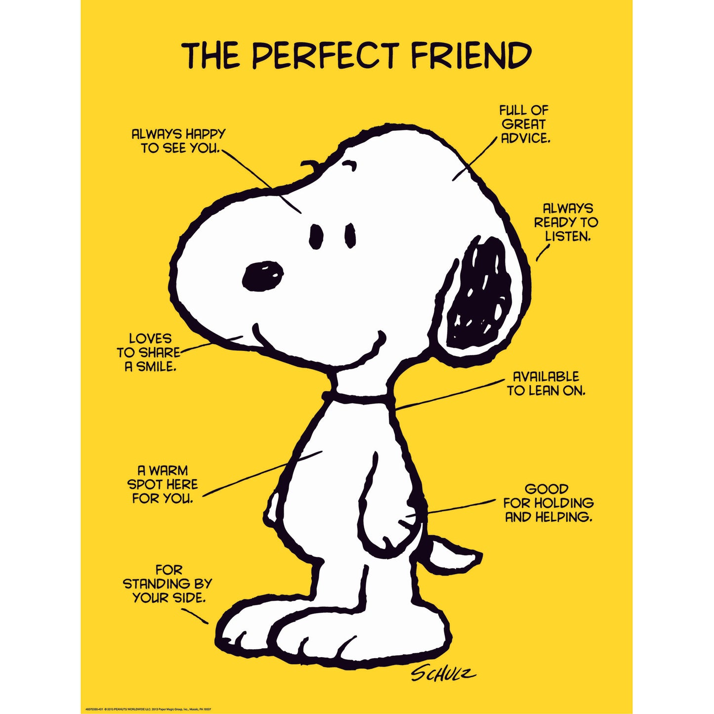 Peanuts® The Perfect Friend Poster, 17" x 22"