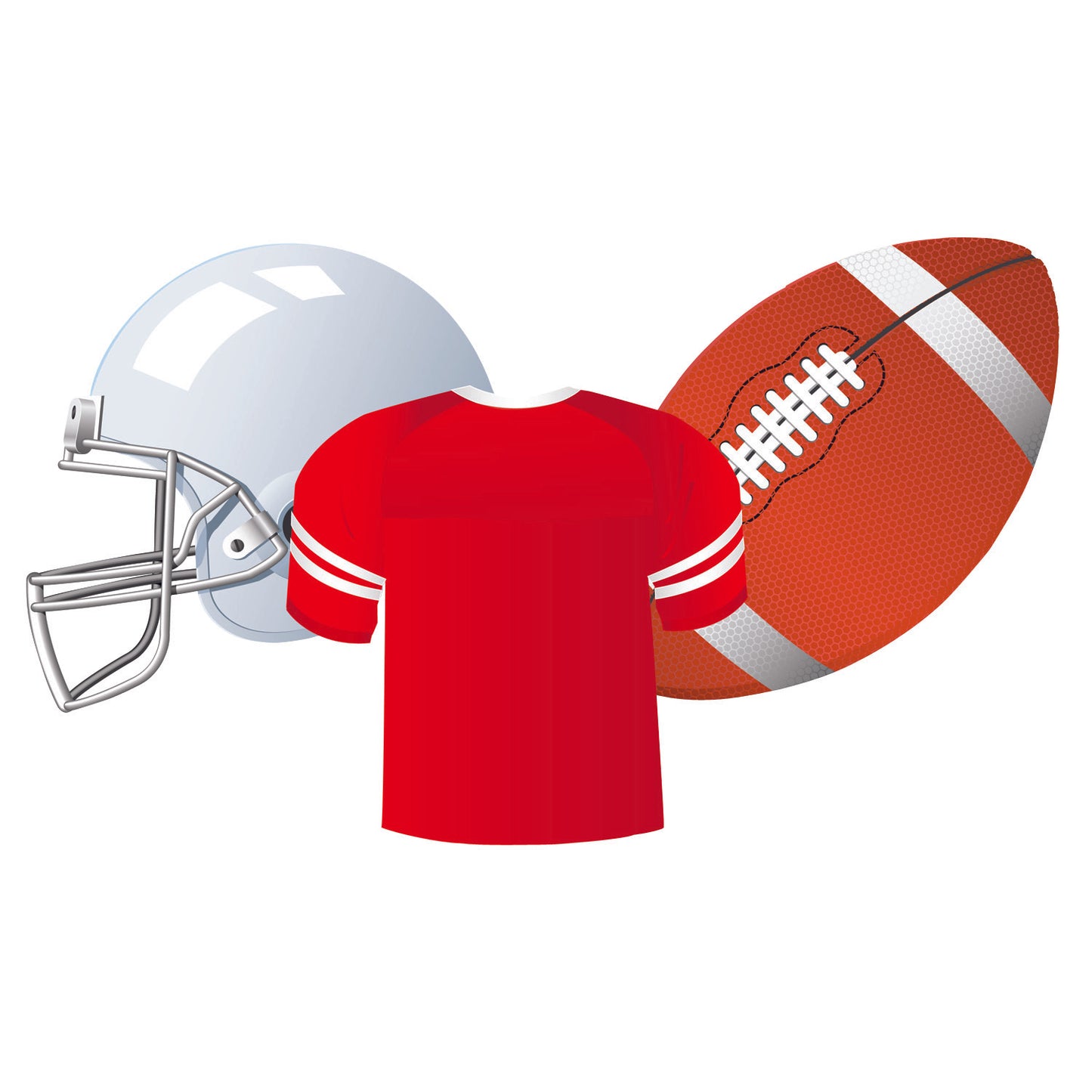 Football Assorted Cut Outs, Pack of 36