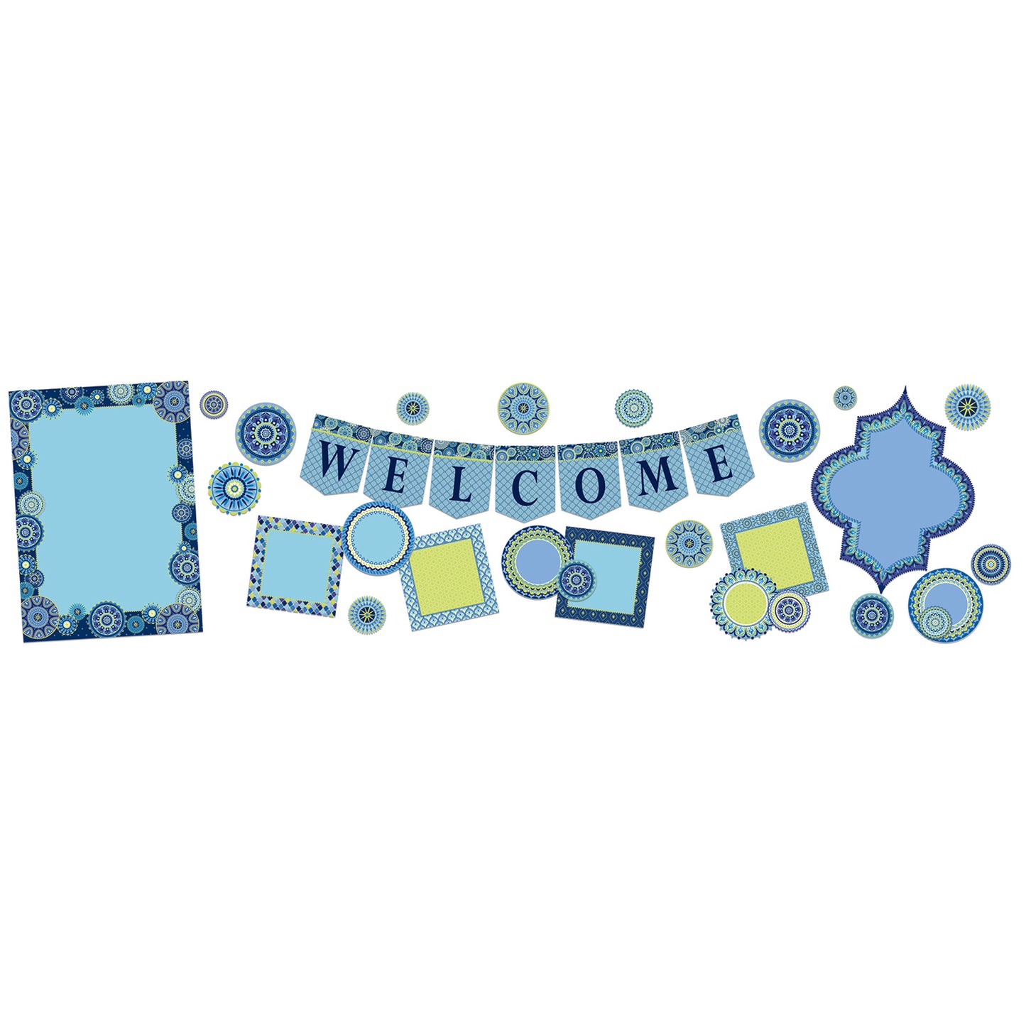 Blue Harmony Welcome Bulletin Board Sets