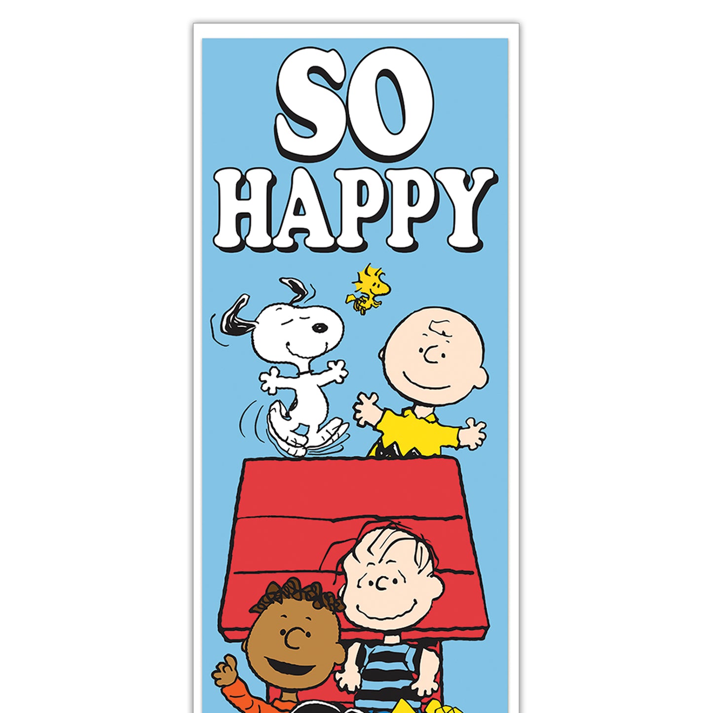 Peanuts So Glad You Are Here Banner Vertical
