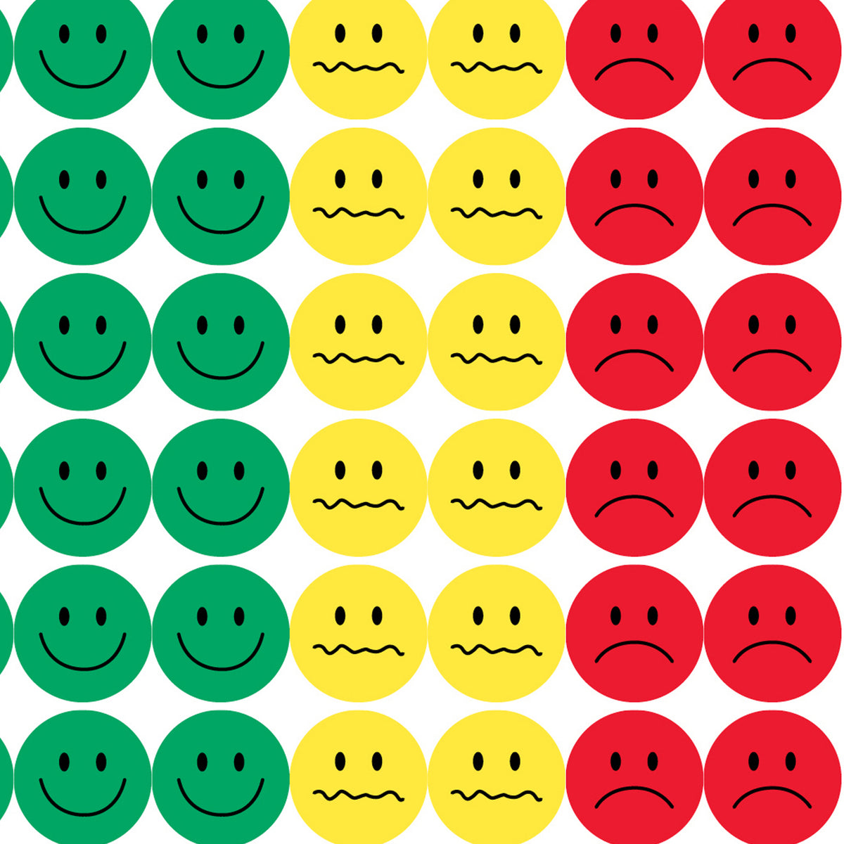 Behavior Stickers, 0.5", 320 Per Pack, 6 Packs