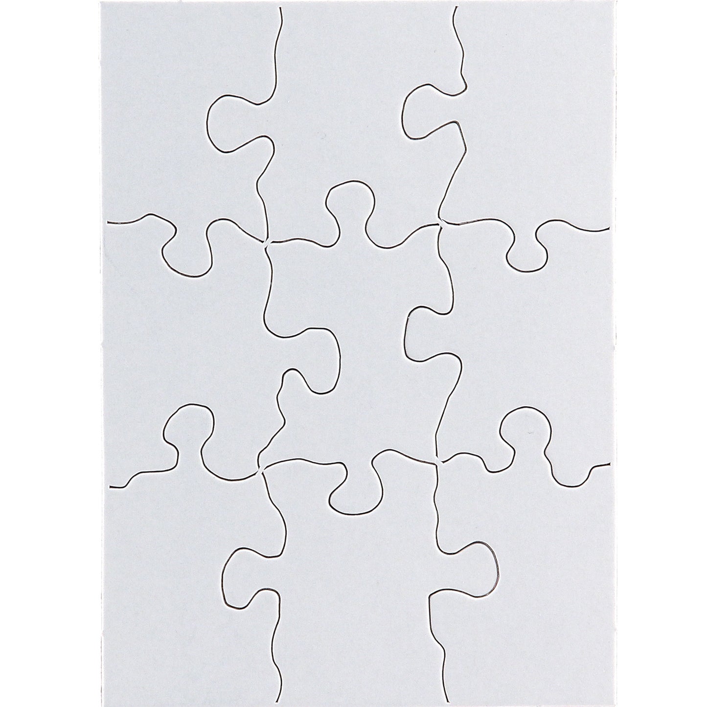 Compoz-A-Puzzle®, 4" x 5-1/2" Rectangle, 9 Pieces, 24 Puzzles