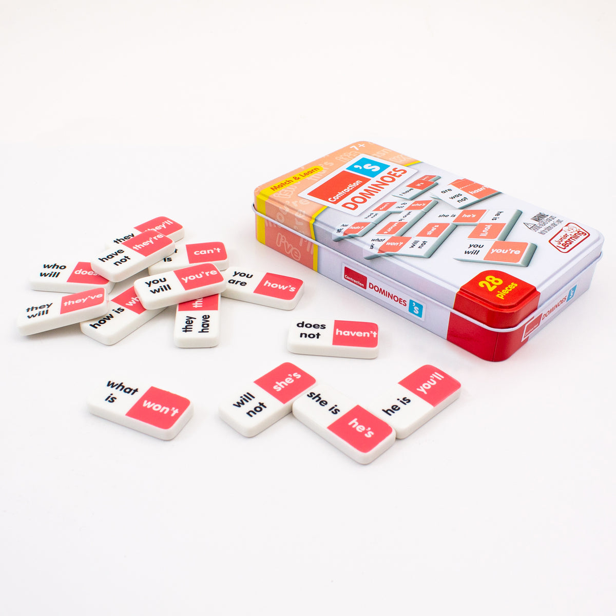 Contraction Match & Learn Dominoes