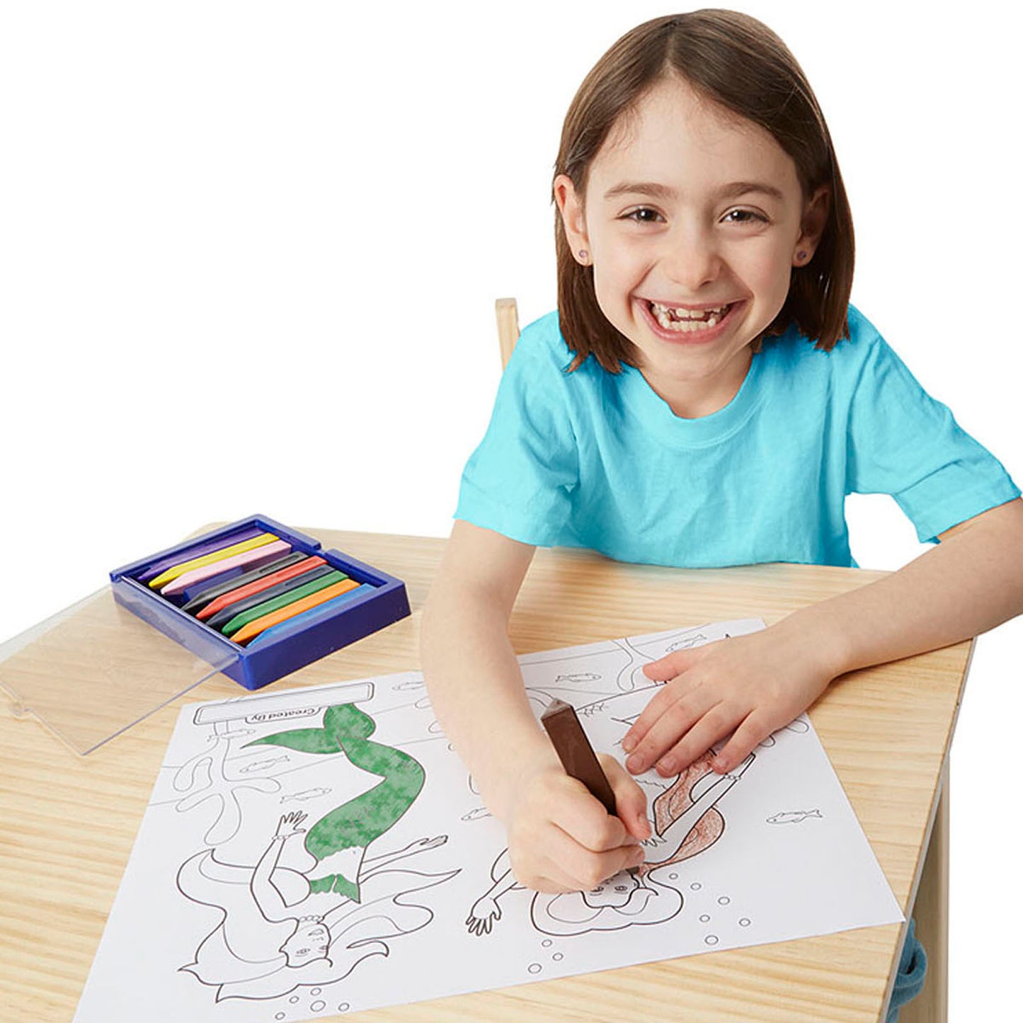 Jumbo 50-Page Kids' Coloring Pad - Space, Sharks, Sports, and More