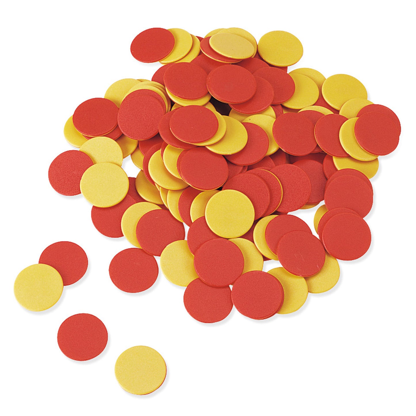Two-Color Counters, Red and Yellow, Set of 200