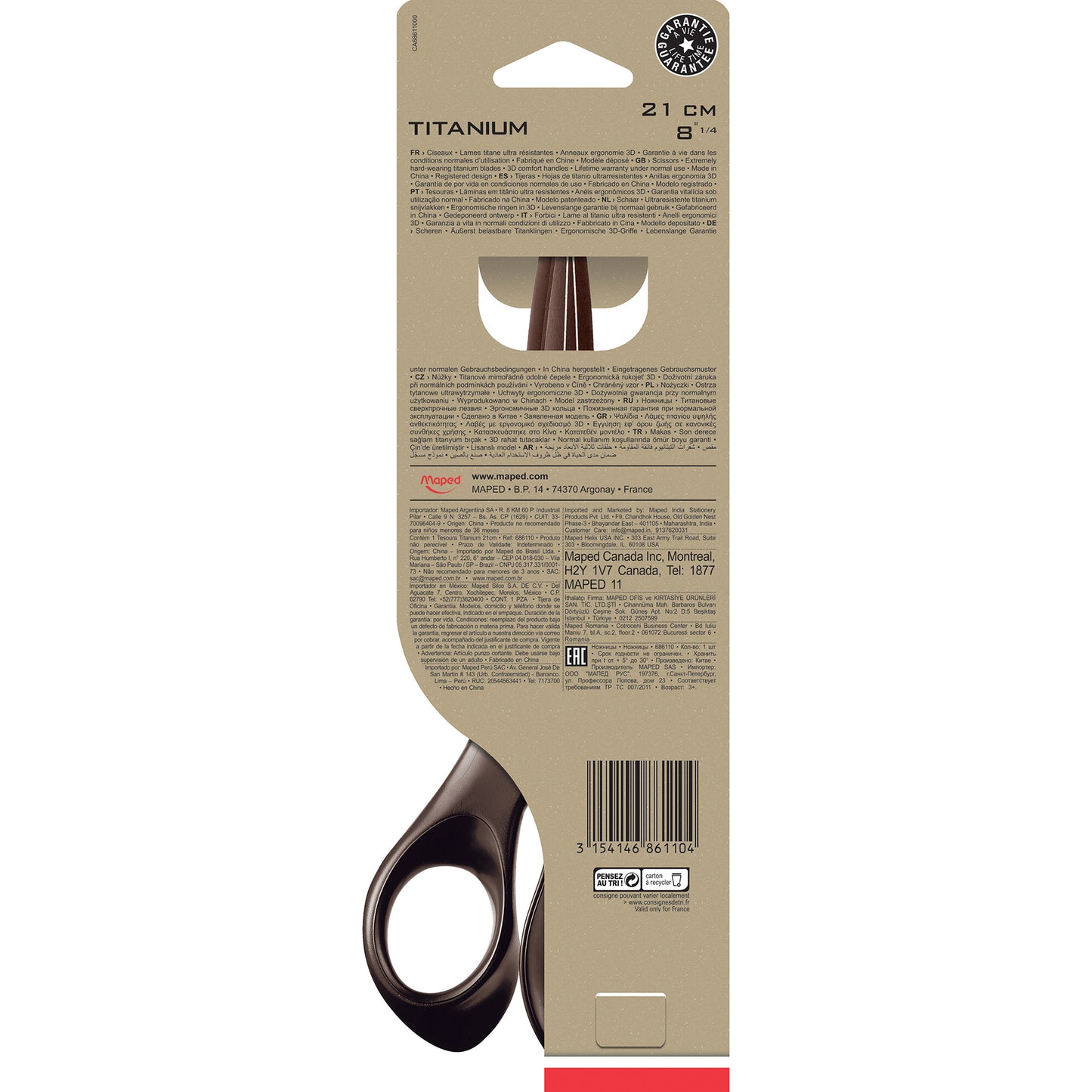 Expert Titanium Eco-Friendly 8.25" Scissors