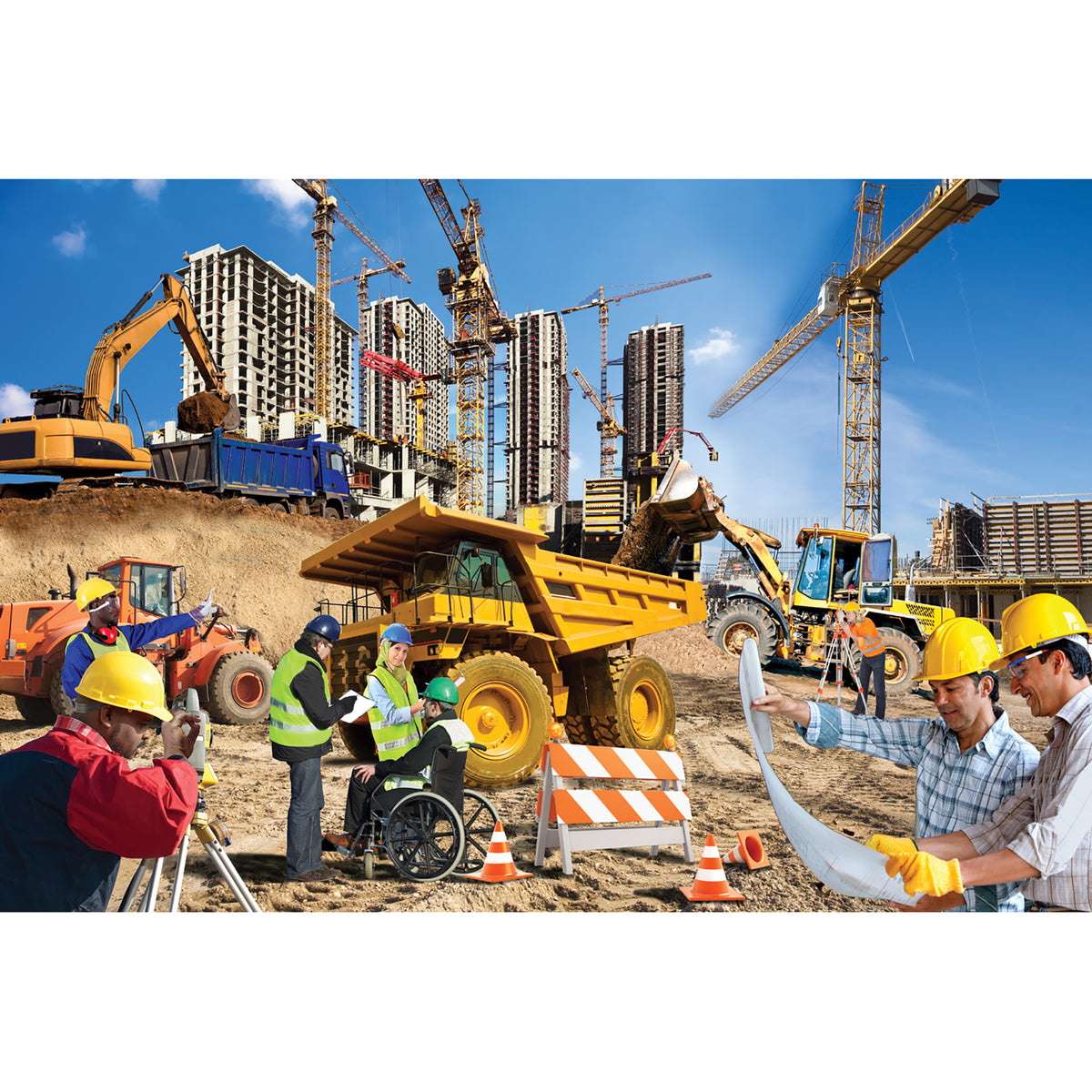 Construction Zone Floor Puzzle 2ft X 3ft