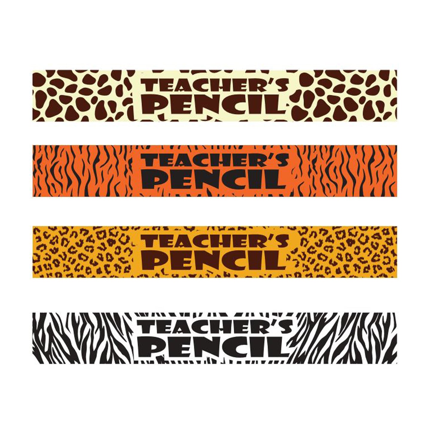 Safari Teacher Pencils, Pack of 12