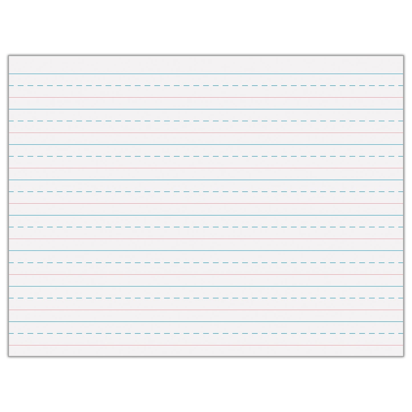 Multi-Program Handwriting Tablet, D'Nealian/Zaner-Bloser, 5/8" x 5/16" x 5/16" Ruled Long, 10-1/2" x 8", 40 Sheets, Pack of 12