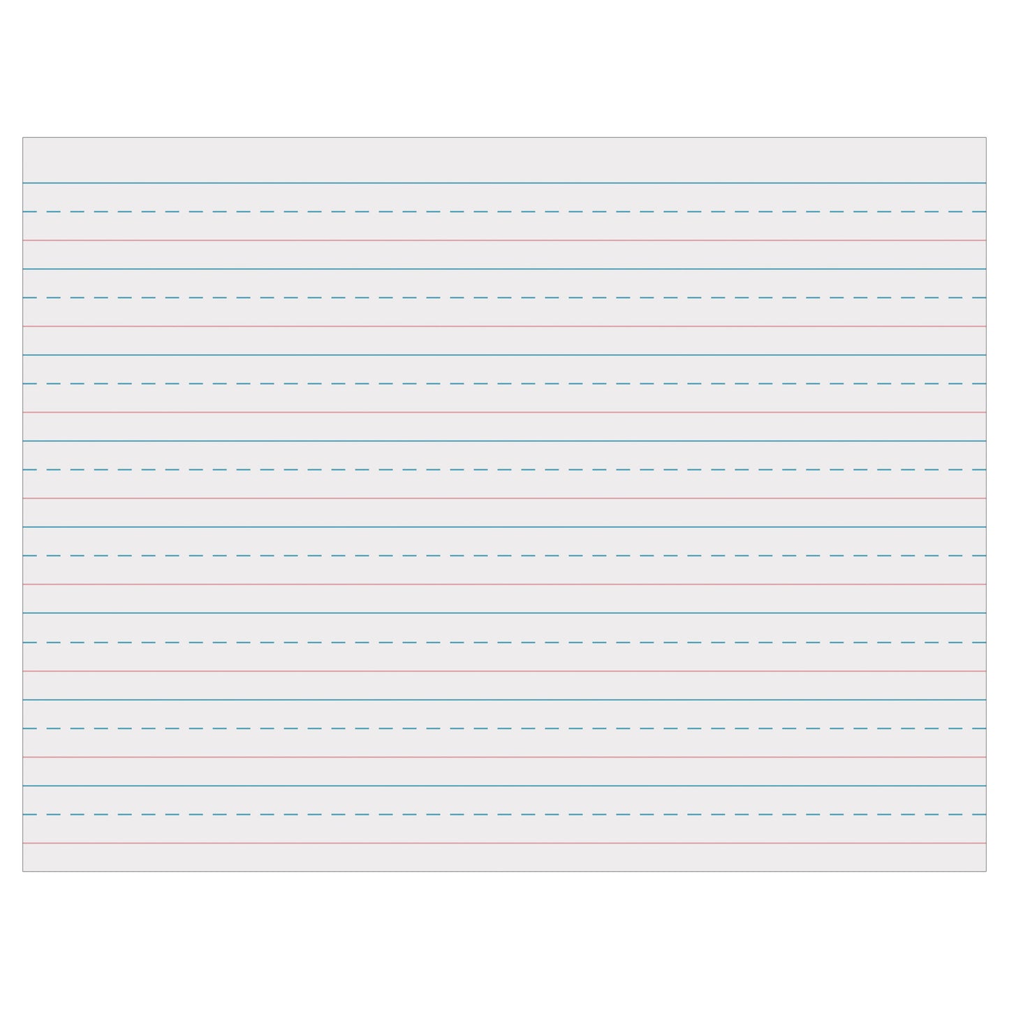 Multi-Program Handwriting Tablet, D'Nealian/Zaner-Bloser, 5/8" x 5/16" x 5/16" Ruled Long, 10-1/2" x 8", 40 Sheets