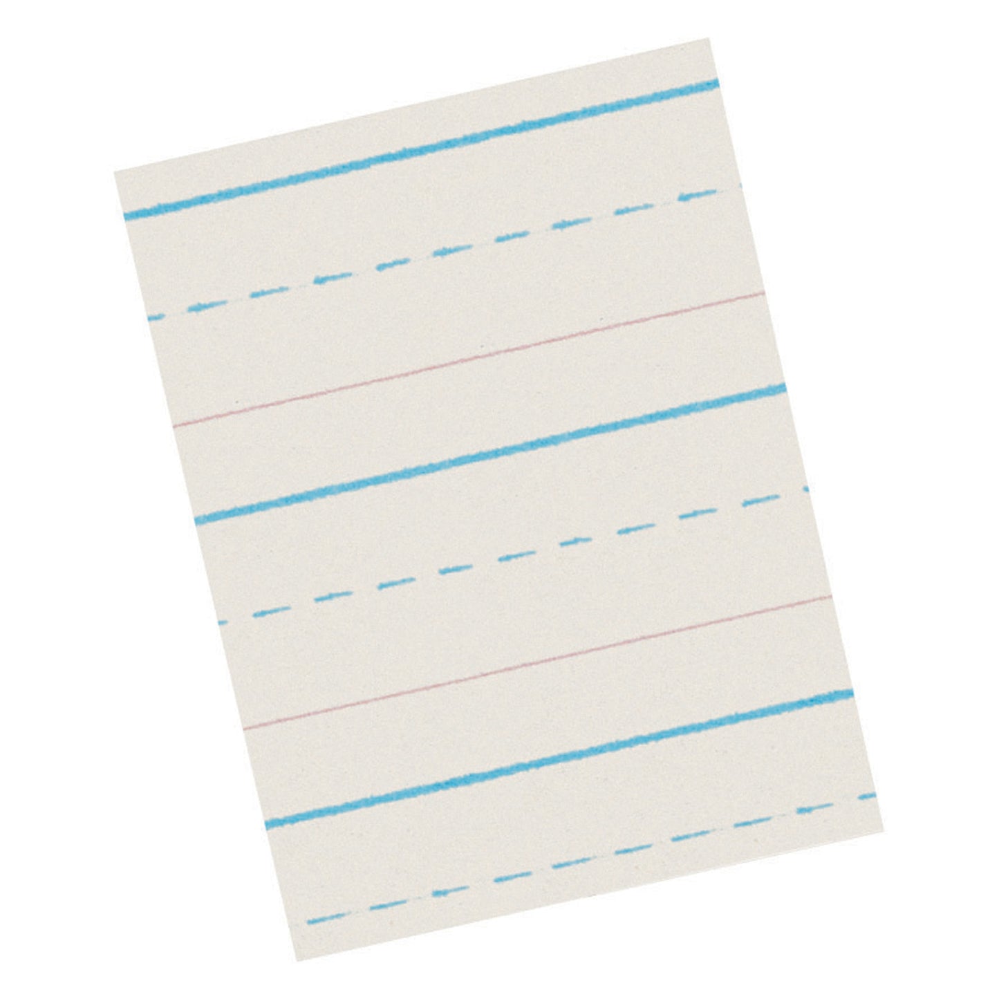 Newsprint Handwriting Paper, Skip-A-Line, Grade 1, 1/2" x 1/4" x 1/4" Ruled Long, 11" x 8-1/2", 500 Sheets