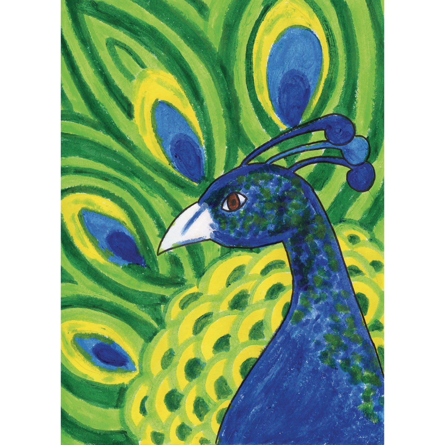 Glide-On Tempera Paint Sticks, 12 Assorted Primary Colors, 5 grams, 12 Count