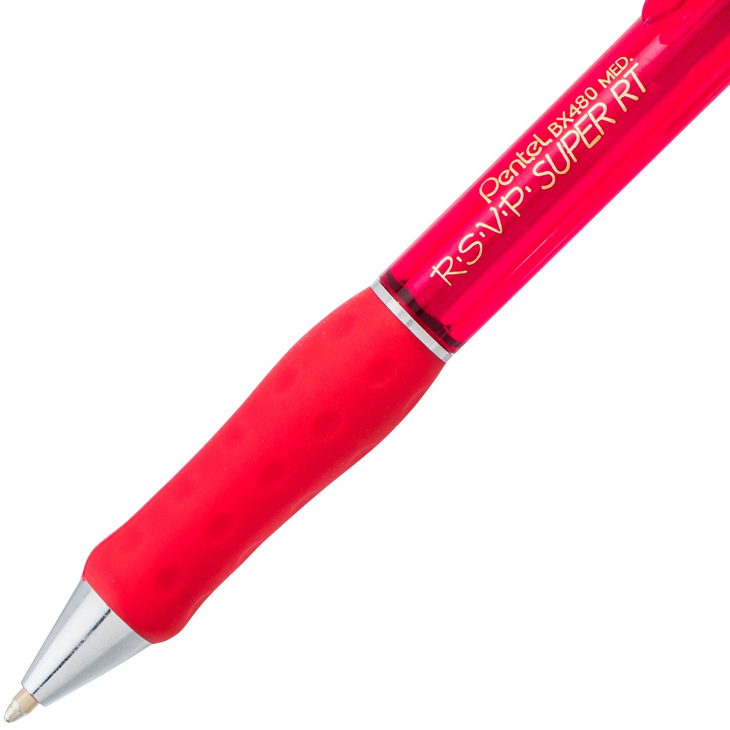R.S.V.P.® Super RT Retractable Ballpoint Pen, Red