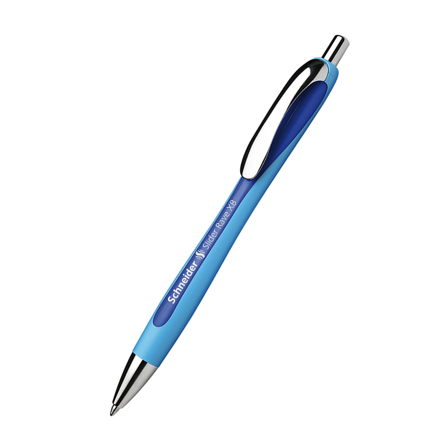 Slider Rave XB Refillable + Retractable Ballpoint Pen, 1.4 mm, Blue Ink, Single Pen