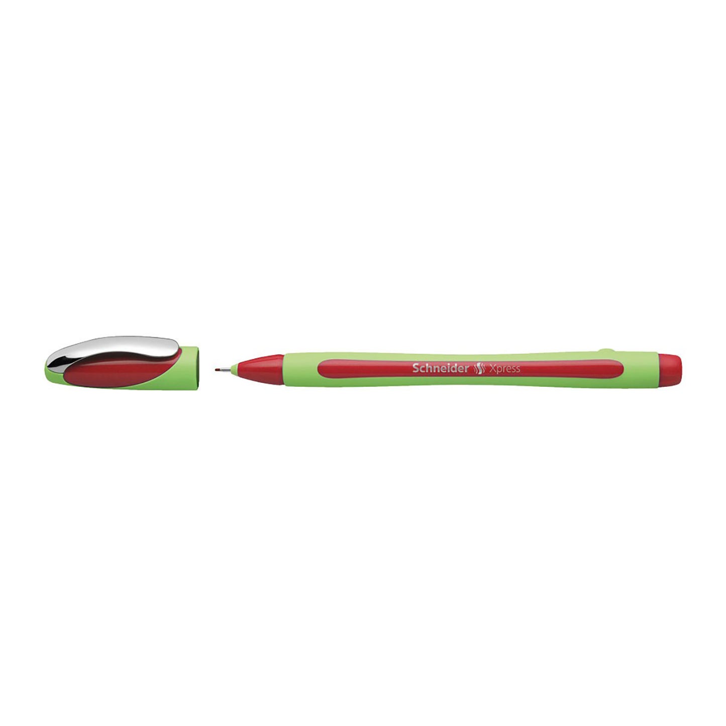 Xpress Premium Fineliner Pen, Fiber Tip, 0.8 mm, Red Ink, Single Pen