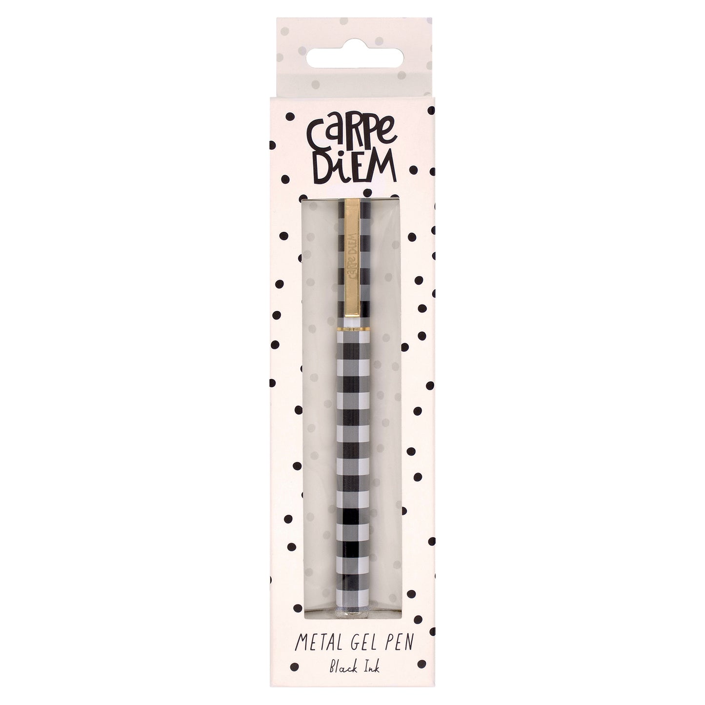 Metal Gel Pen - Buffalo Check - Pack of 6