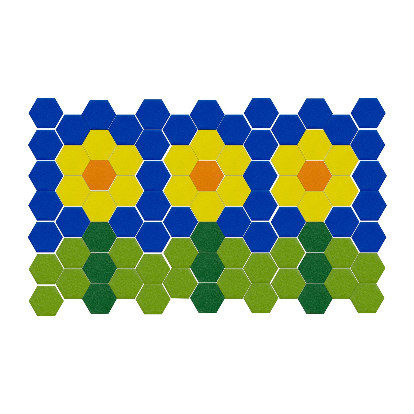 Hexagon Mosaics, 2000 Per Pack, 3 Packs