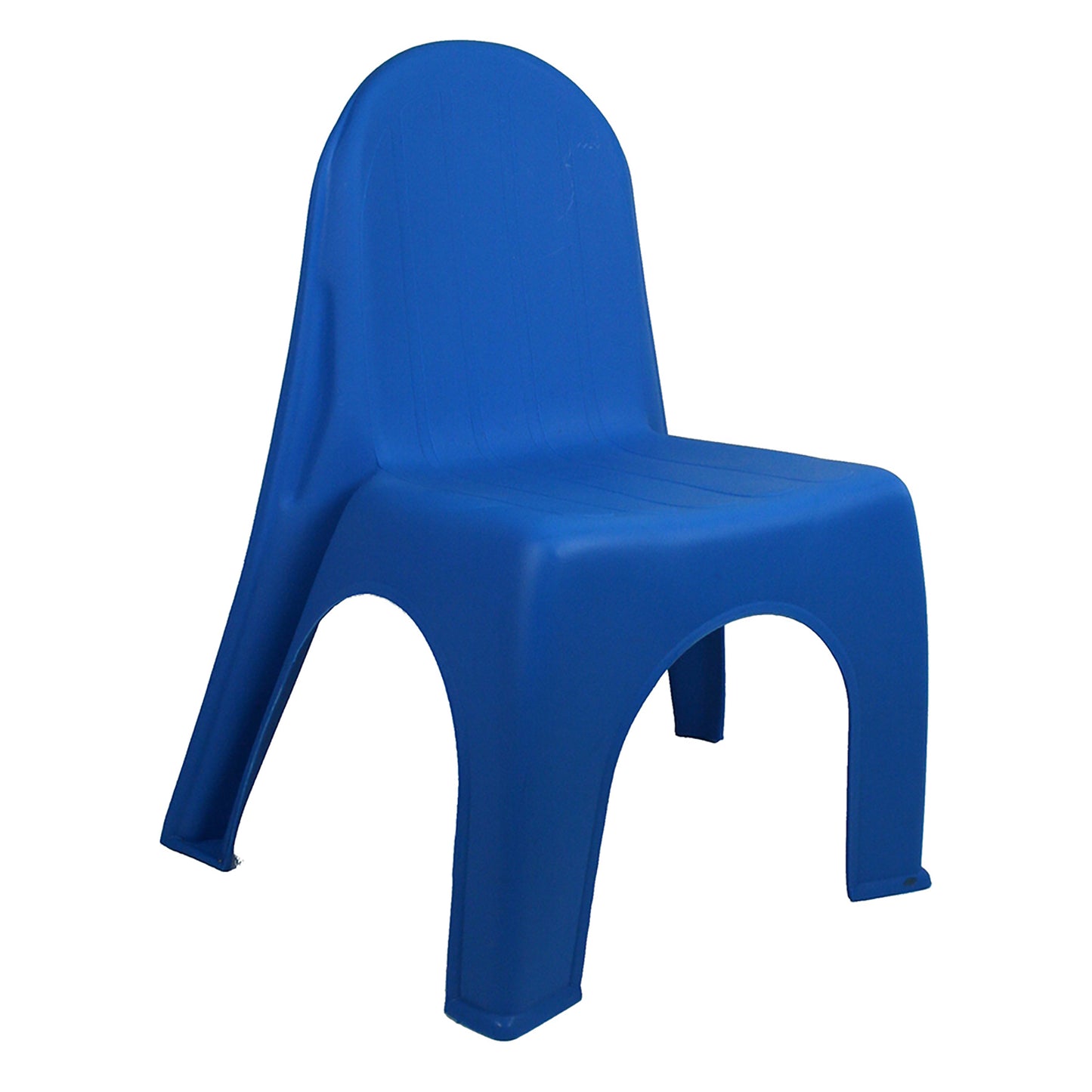 12ct Kids Stack Chairs Brite Blue
