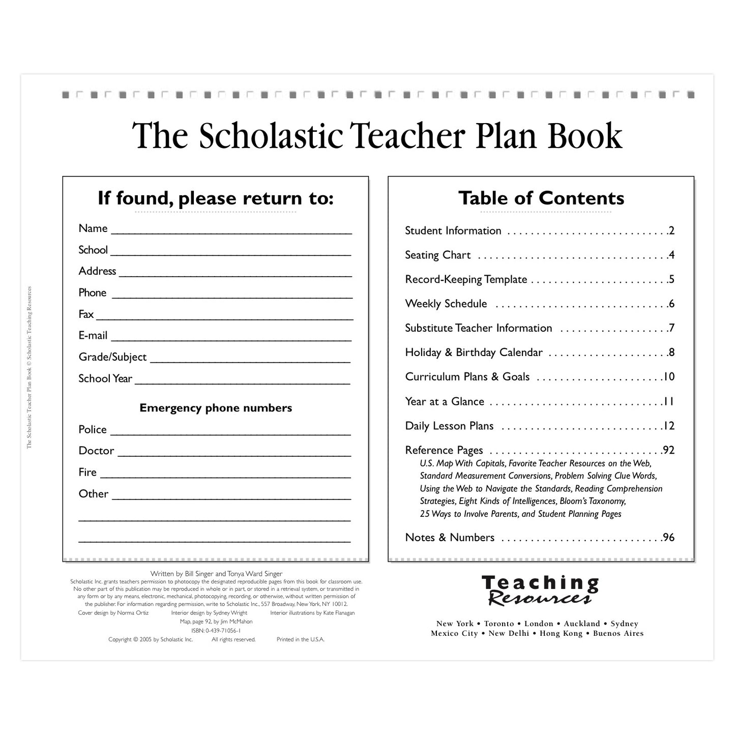 The Scholastic Teacher Plan Book