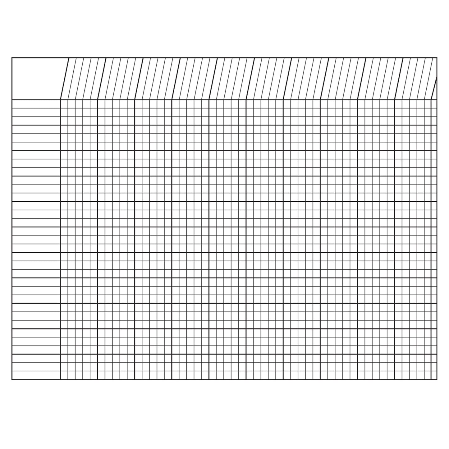 Horizontal Incentive Chart, 22" x 28", White