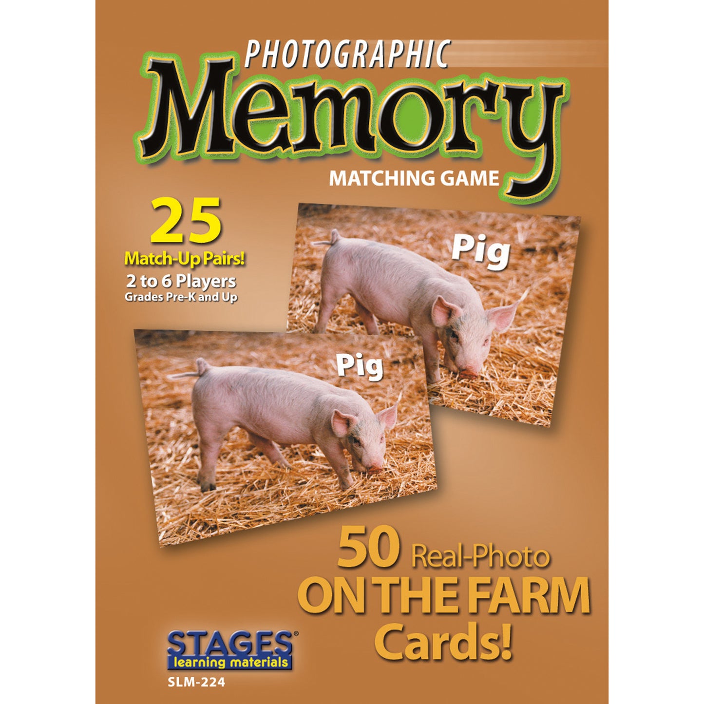 Photographic Memory Matching Game, On the Farm