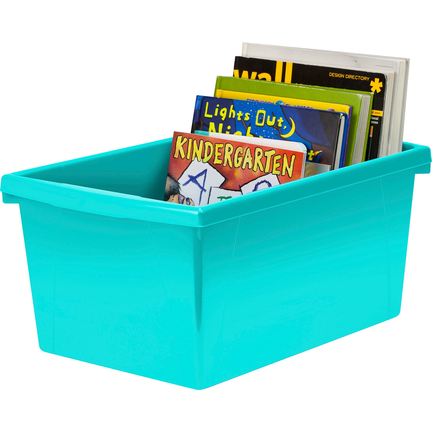 Medium Classroom Storage Bin, Teal, Pack of 2