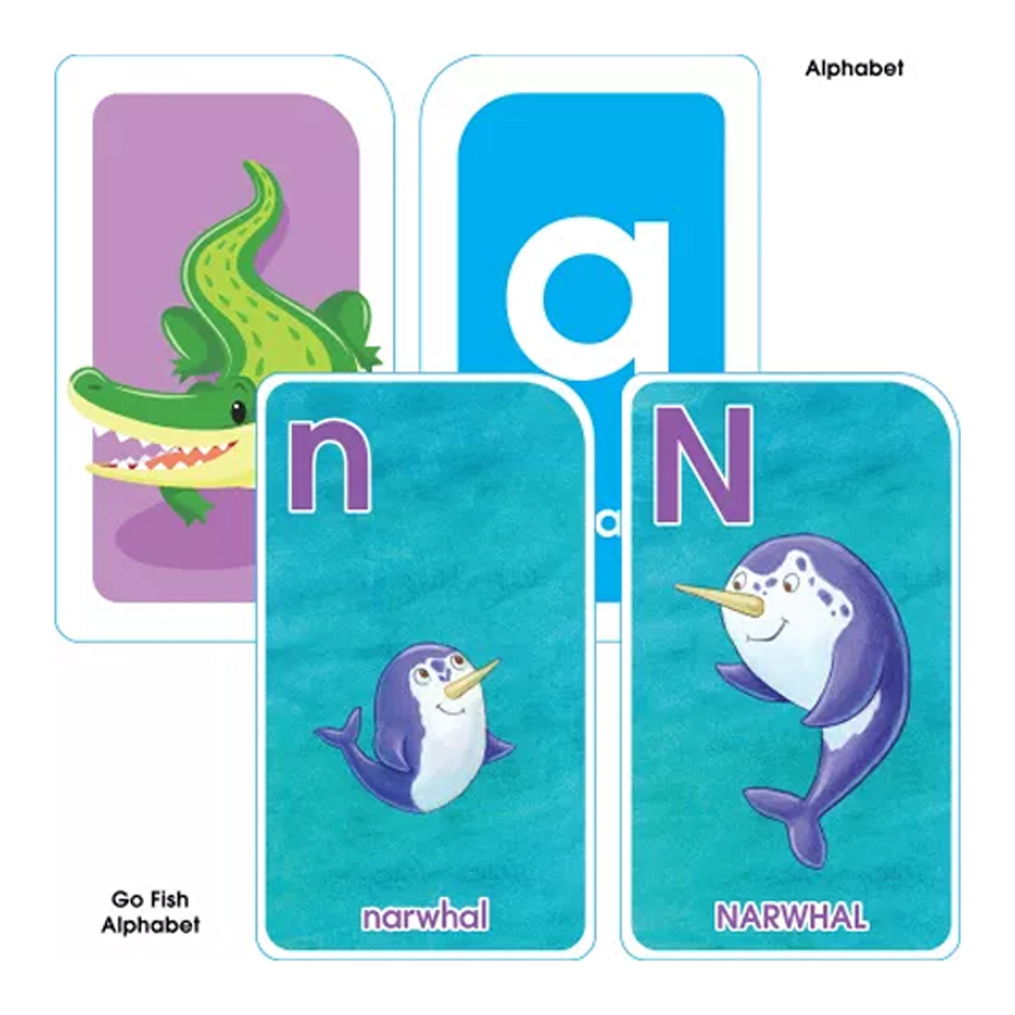 Alphabet Flash Card, 4-Pack