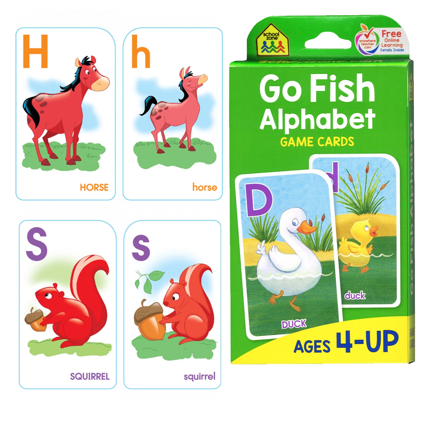 Go Fish Alphabet Game Cards