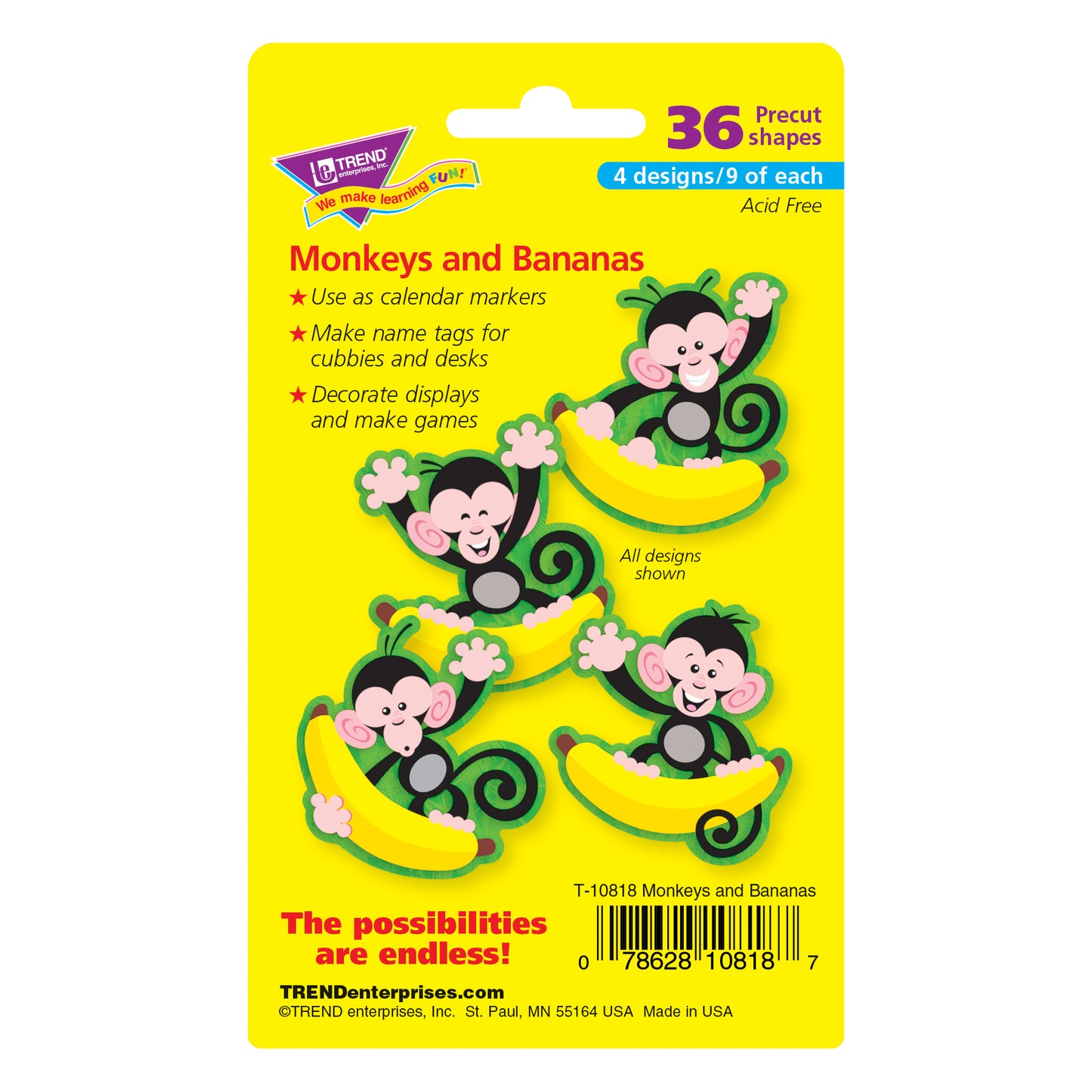Monkeys and Bananas Mini Accents Variety Pack, 36 ct