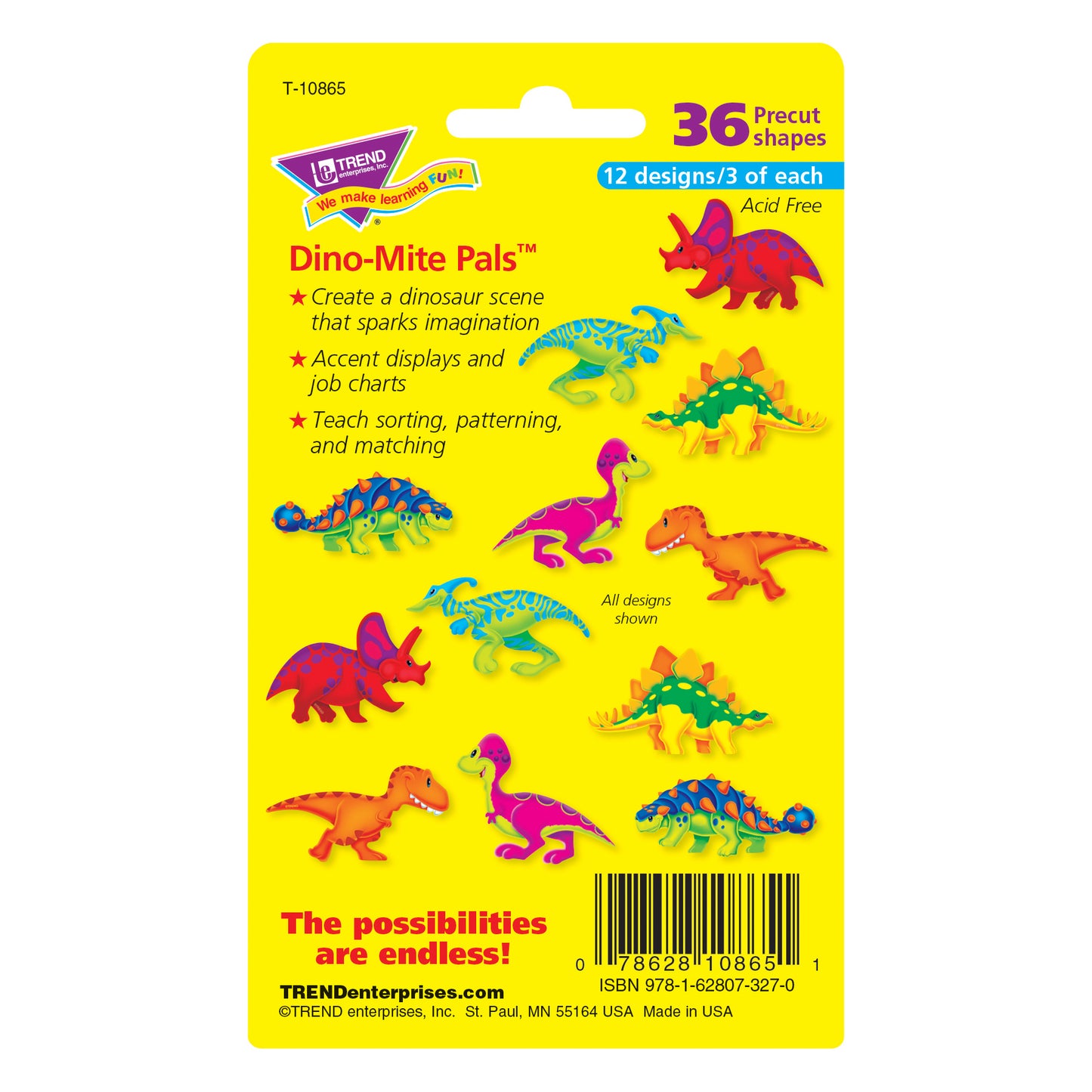 Dino-Mite Pals® Mini Accents Variety Pack, 36 ct