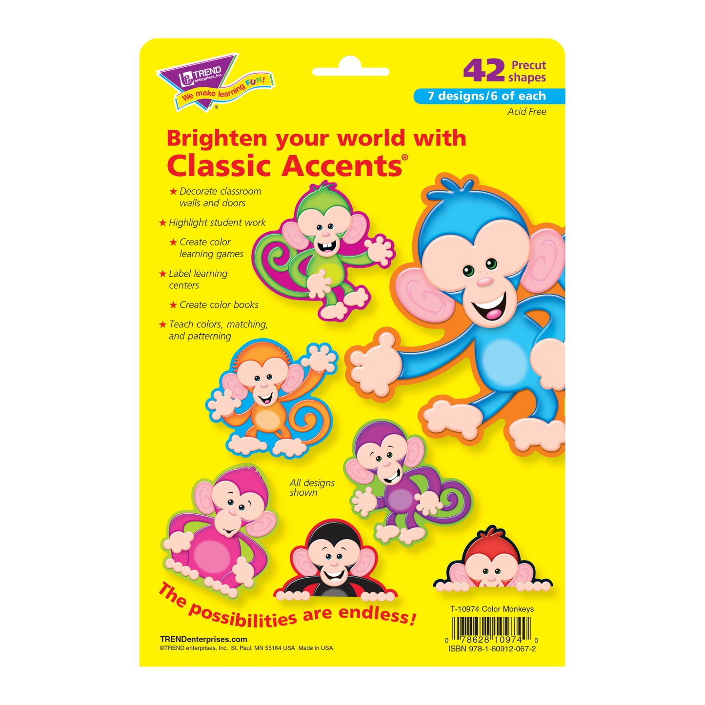 Color Monkeys Classic Accents® Variety Pack, 36 Ct