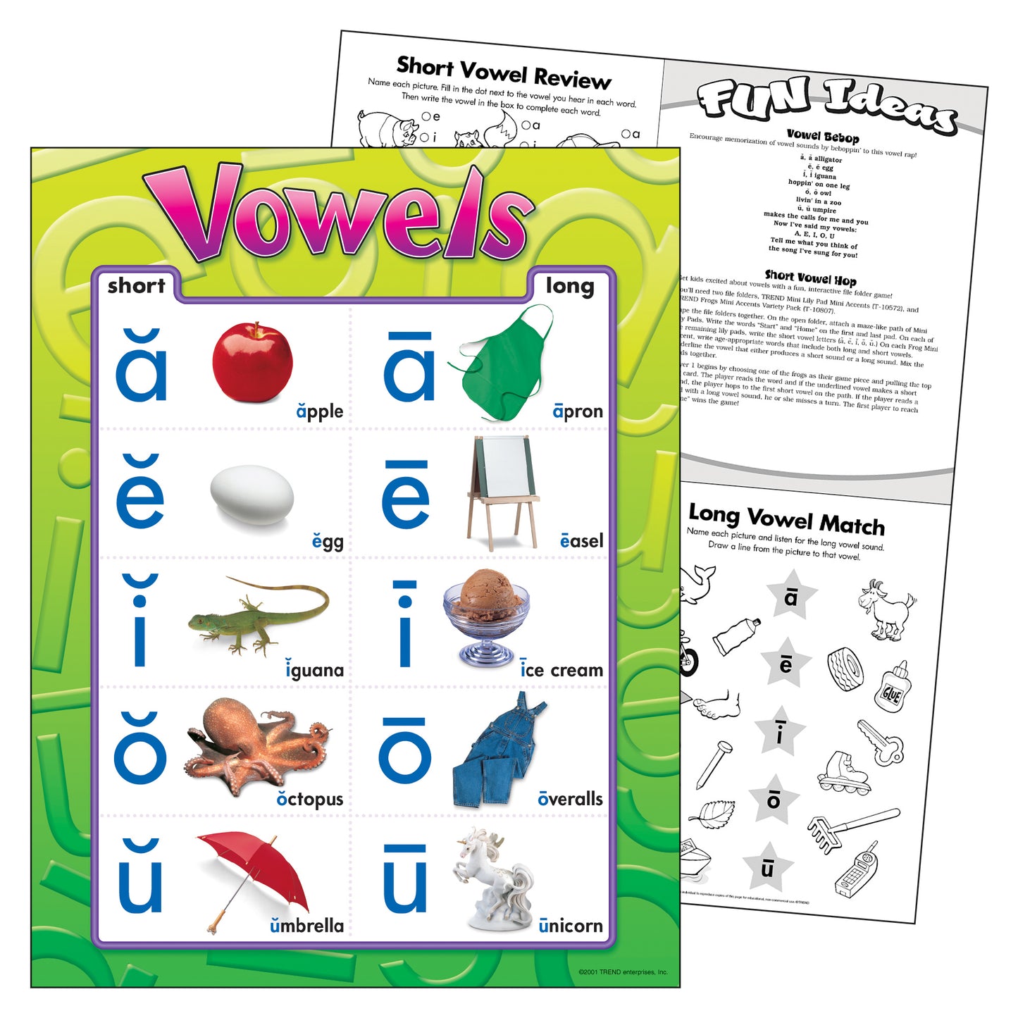 Vowels Learning Chart, 17" x 22"