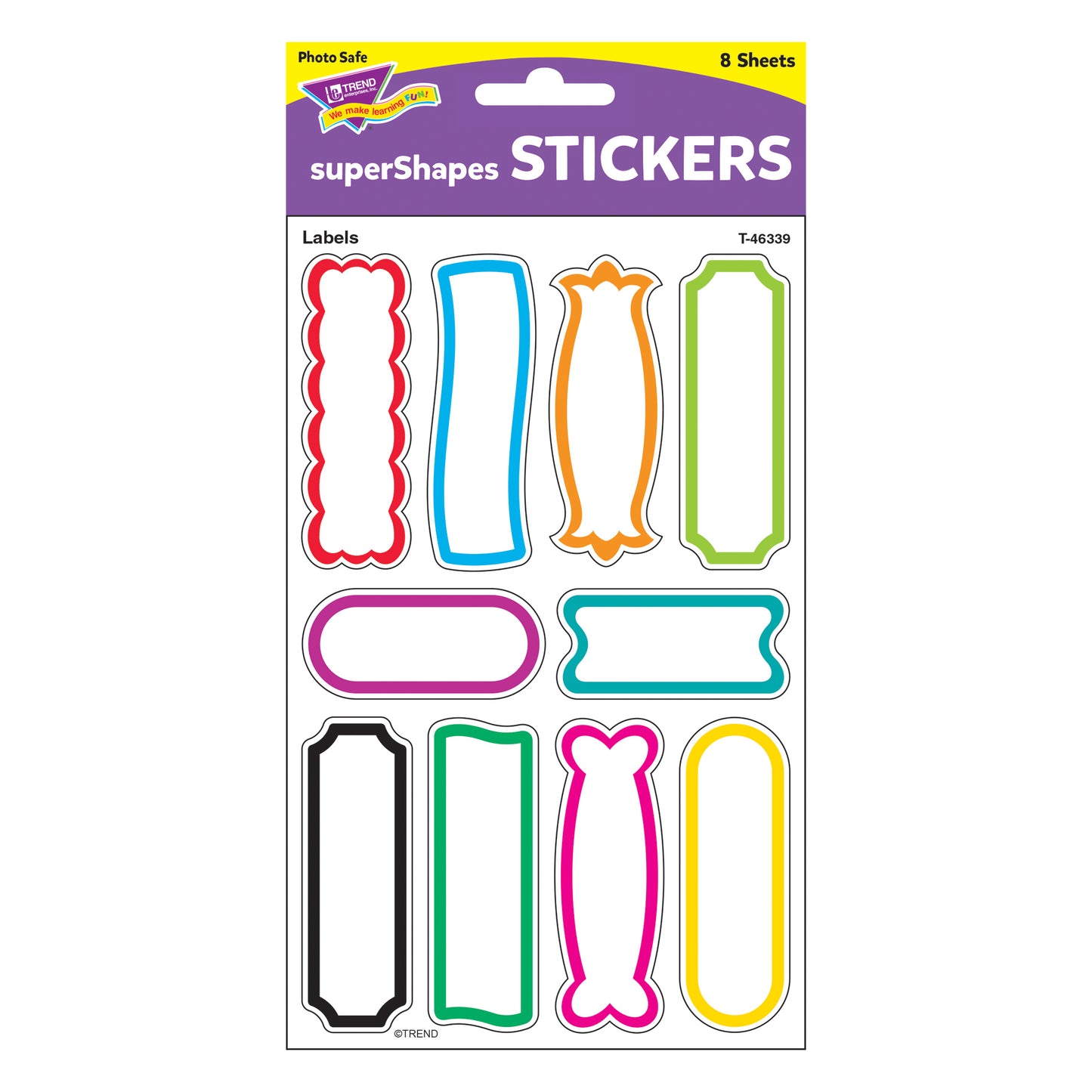 Labels superShapes Stickers-Large, 80 ct