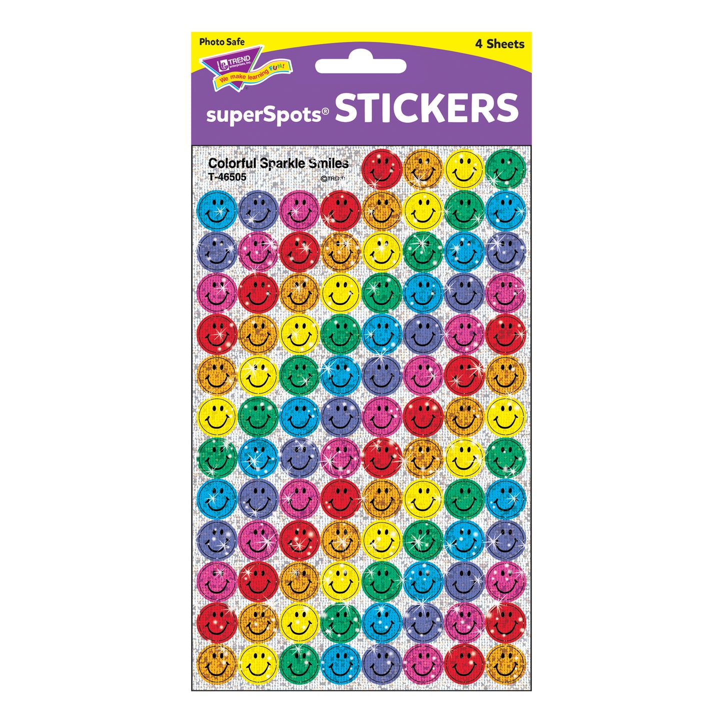 Colorful Smiles superSpots® Stickers-Sparkle, 400 ct
