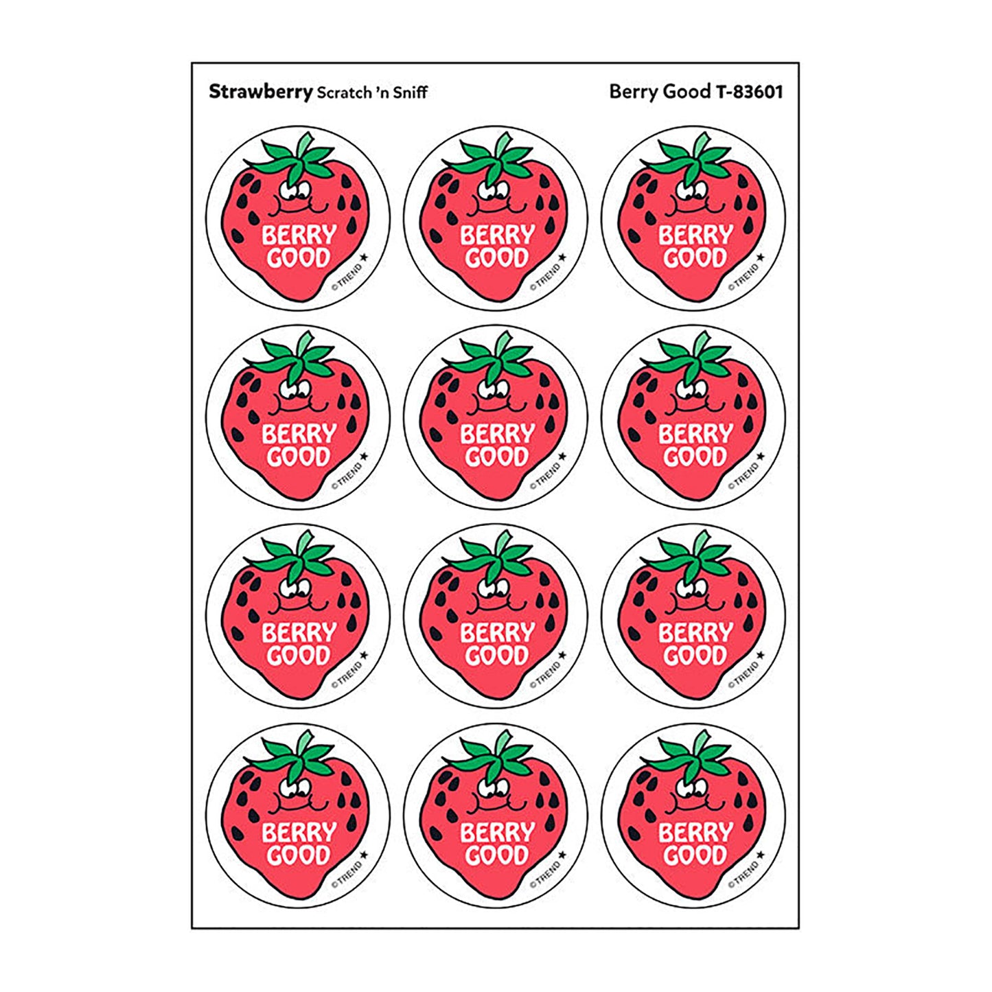 Stickers 24ct Berry Good Strawberry